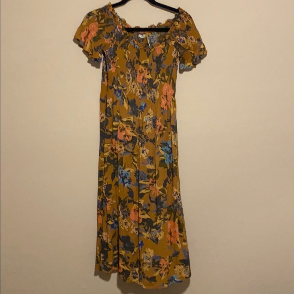 Off the shoulder midi dress